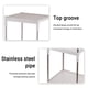 thumbnail image 4 of Carrito de almacenamiento con ruedas de 4 niveles | Carrito utilitario estrecho para organizar el lavadero y la cocina | Estantería rodante delgada con ruedas | Estante de almacenamiento de plástico, 4 of 6