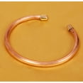 thumbnail image 3 of Sunsoul by Touchstone Handcrafted Indian High Gauge Half Round Twisted Jewelry Bracelet for All., 3 of 9