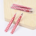 thumbnail image 6 of 2Pcs/Set Tweezers for Women - Slant Pointed Precision Tweezers for Eyebrows & Ingrown Hair Removal - Blackhead and Splinter Tweezer with Sharp Needle Nose Point for Plucking, 6 of 8