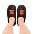 thumbnail image 2 of Womens Mens Slippers Memory Foam Comfort Fuzzy Plush Lining Slip On House Shoes Indoor Outdoor, 2 of 5