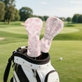 thumbnail image 3 of Yuyamidu Pink Cow Print Golf Club Head Covers for Driver, Fairway Woods, Hybrid Waterproof PU Leather Golf Head Cover Cute Golf Headcover, 3 of 8