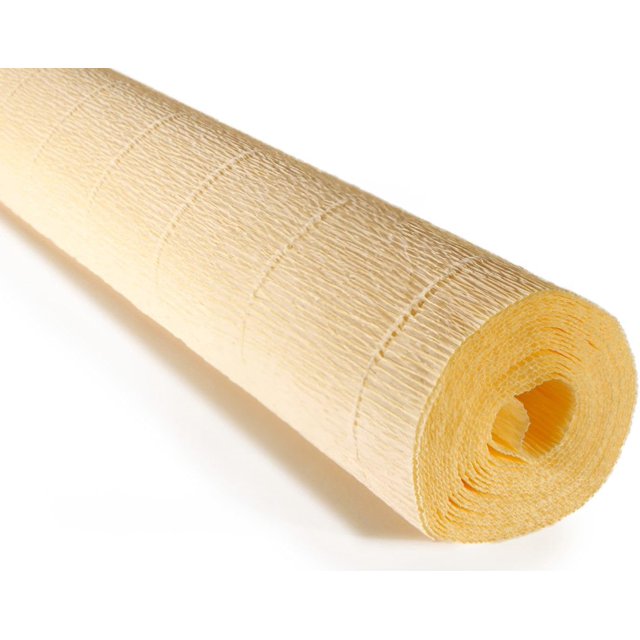 Premium Italian Crepe Paper Roll Heavy-Weight 140 gram(40+ Colors) (Cream(977))