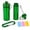 B-Green, variant on Travel Spice Container with Spoon - Mini Aluminum Storage Jar for Camping, Portable Aluminum Spice Shaker, Small Airtight Dispenser