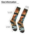 thumbnail image 3 of Bingfone Compression Socks for Women and Men Long Socks for Running Athletic Cycling Nurse-Colorful Koi Fish Art, 3 of 8