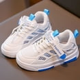 thumbnail image 2 of WNVMWI Toddler Girls Mesh Running Shoes Kids Casual Lace Up Sneakers Children Breathable Non Slip Walking Shoe Blue Sizs 13.5, 2 of 5