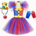 thumbnail image 3 of Disfraz de Pomni para niños, vestido con tutú de dibujos animados, el increíble payaso de circo digital, disfraces de cosplay para niñas, ropa para fiesta de carnaval y Halloween, 3 of 5