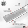 thumbnail image 4 of OMAC Rear Bumper Sill Cover Protector Guard for BMW X5 F85 2014-2018 Brushed Steel, 4 of 7
