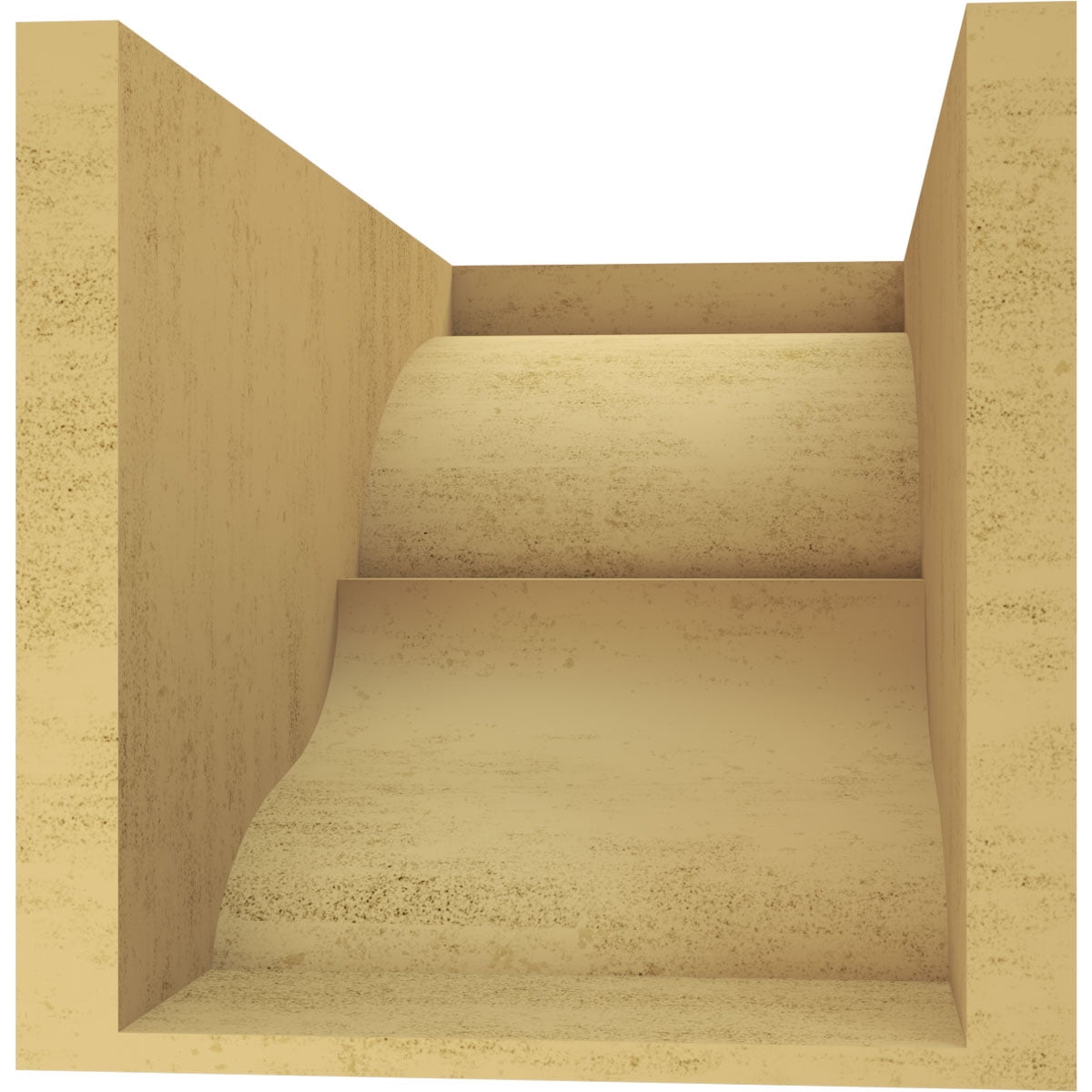 10"W x 20"D x 10"H Wide Asheboro Rough Cedar Woodgrain TimberThane Corbel, Primed Tan
