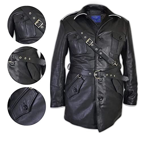 Military Vintageドイツ軍　LEATHER JACKET Military Real Used German BM Federal Navy Submarine Leather