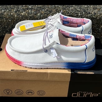 Hey Dude Wally Stars N Stripes Shoes - Walmart.com display picture 2