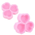 thumbnail image 3 of Molde de silicona, 3 cavidades en forma de corazón Flor de rosa Molde de silicona Jabón Fondant Pastel Moldes de chocolate Herramienta para hornear DIY Cocina Octpeak NO, 3 of 7