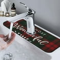 thumbnail image 7 of Pofeuu Wonderful Time Christmas Print Splash Guard for Sink Faucet Sink Gadgets-Splash Guard Behind Faucet Drip Catcher for Kitchen, Bathroom,Sink Mat, 7 of 7
