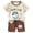 Coffee, variant on Summer Outfits for Toddler Boys Cartoon Printed Short Sleeved Tops and Shorts 2Pc Children's Sets Size 18-24 Months ,Yellow