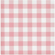 GZHJMY Soft Reusable Satin Table Decorative Napkins,20x20InX1 PCSPink Buffalo Plaid,Family Dinner Wedding Banquet, Cocktail Party, Kitchen,Birthday Party