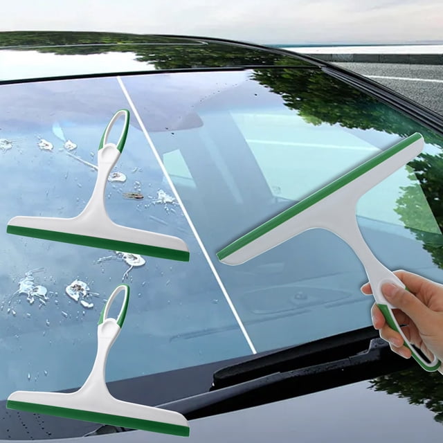 MORESEC Multipurpose Squeegee For Shower Glass Mirrors Mirrors And Car Mirrors - Ergonomic Handle Efficient Water Removal Deals of the Day Clearance Prime, Green