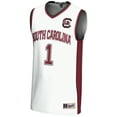 thumbnail image 2 of Unisex GameDay Greats #1 White South Carolina Gamecocks Lightweight Basketball Jersey, 2 of 4