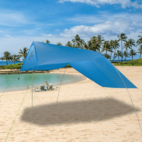 Beach Canopies Sun Shelter with UPF50  Protection - Sun Shade Beach Umbrella That is Windproof, Waterproof Adaptable to Beaches, Lakeside, and Car Canopy