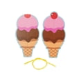 thumbnail image 2 of Fun Express 3D Ice Cream Cone Sticker Scene Ornaments - 12 Pc, 2 of 3