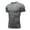 Gray, variant on Oplxuo Mens Compression Shirts Short Sleeve Athletic T-Shirt Summer Workout Gym Active Tops Base Layer Undershirt