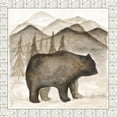 thumbnail image 2 of Shamp, Cindy 26x26 Black Ornate Wood Framed with Double Matting Museum Art Print Titled - Bear w/ Border, 2 of 4