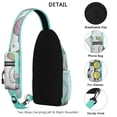 thumbnail image 3 of Crossbody Sling Backpack for Women Men Seashell Shells Summer Nautical Sea Ocean Shoulder Sling Crossbody Casual Chest Bag for Travel Sports Running Hiking, 3 of 6