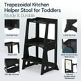 thumbnail image 2 of Toddler Learning Tower, Kitchen Toddler Step Stool Standing Tower with Whiteboard 2 in 1 Convertible Table and Chair, Removable Safety Rail, Widened Platforms for Kitchen Counter Bathroom Sink, 2 of 8