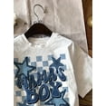 thumbnail image 3 of Young Boy Casual Simple Five-Pointed Star Graphic Short Sleeve Round Neck T-Shirt, Suitable For Summer, 3 of 6