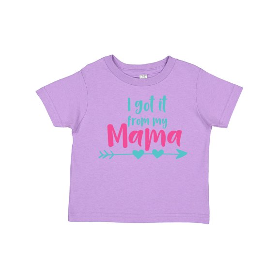 Inktastic I Got It from My Mama, Mom, Mother, Arrow, Hearts Boys or Girls Toddler T-Shirt
