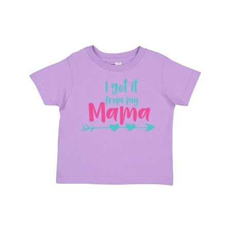 

Inktastic I Got It from My Mama Mom Mother Arrow Hearts Boys or Girls Toddler T-Shirt