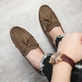 thumbnail image 6 of Men's Casual Loafers Slip On Leather Shoes Lightweight Driving Shoes Moccasins Classic Penny Loafer Flats Boat Shoes, 6 of 10