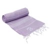 Authentic Hotel and Spa Authentic Lilac Pestemal Fouta Turkish Cotton Bath/ Beach Towel with Mongram Initial