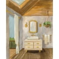 thumbnail image 2 of Vassileva, Silvia 12x14 Gold Ornate Wood Framed with Double Matting Museum Art Print Titled - Attic Bathroom I, 2 of 4