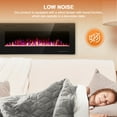 thumbnail image 6 of KISSAIR 50’’ 1500W Wall Mounted Recessed Electric Fireplace,12 Flame Color Modes,Touch Screen & Remote Control,Ultra Thin & Low Noise, 6 of 8