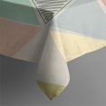 thumbnail image 4 of Multi Color Triangle Checkered Pattern Rectangle Tablecloth 60"x102",Waterproof Polyester Rectangle Table Cloth, Wipeable Spillproof Polyester Tablecloth for Dining, Camping, Indoor and Outdoor, 4 of 6