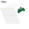 thumbnail image 1 of Dsscvnef 100 Pack St. Patrick's Day Hand Flags Green & Design Party Decorations Festival Celebrations Irish, 1 of 4