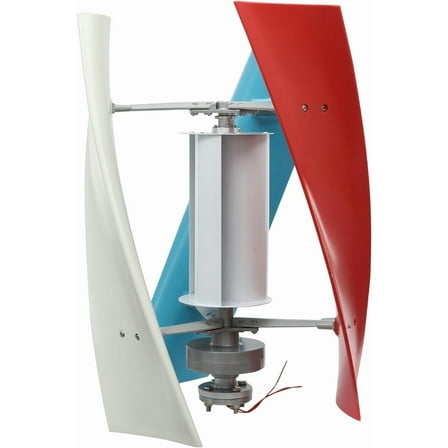 500W Vertical Wind Turbine, Generate Electricity Generator Kit, Winds Alternators with Auxiliary Wind Wheel, for Boats, Gazebos, Cabins, Mobile Homes