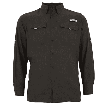 Habit Men's XL Black UPF 40 Long-Sleeve Fishing Shirt, Choose Color