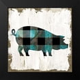 thumbnail image 2 of Sophie 6 12x12 Black Modern Framed Museum Art Print Titled - Farm Fashion Pig, 2 of 5
