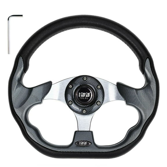 Steering Wheel Black Universal for Yamaha EZGO Golf Cart Club Car
