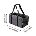 thumbnail image 3 of Console Dog Car Seat - Portable Dogs Armrest Booster Seat for Small Dog, Anti-Collapse Pet Car Seat with Soft Cushion Safety Belt, Support Pet Up to 11lbs, 3 of 5