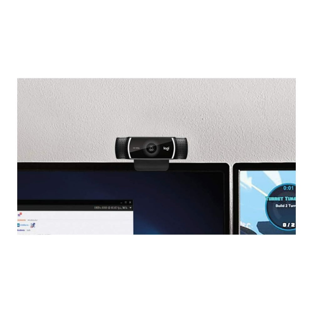 Blue Microphones Yeti USB Microphone Plus Logitech C922 Pro Streamer HD Webcam with Mic (Blackout)