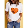 thumbnail image 4 of ABPHQTO Camiseta de manga corta informal Baseball Mama negra para mujer, 4 of 5