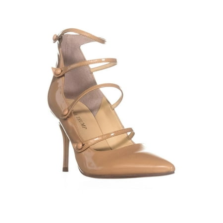 Womens Ivanka Trump Dritz Strappy Pumps, Light Natural Patent