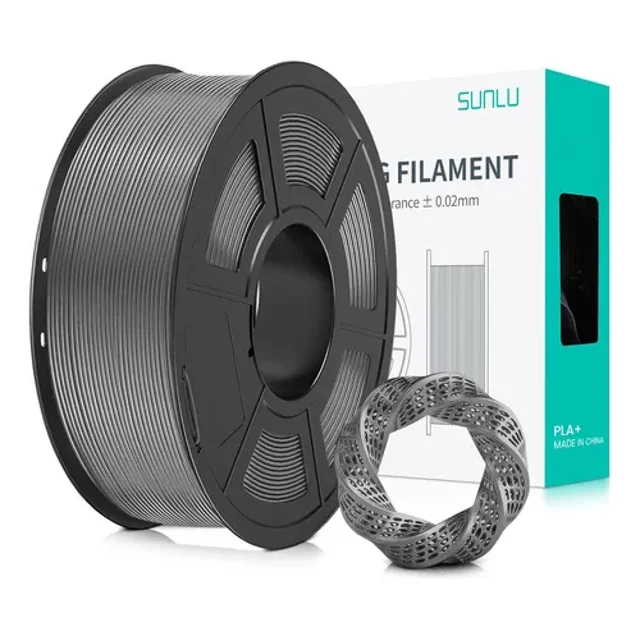 Filamento PLA Sunlu 1.75 mm Color Gris