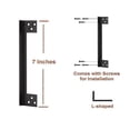 thumbnail image 5 of 7-inch Door Latch Guard Plate L-Shaped Stainless Steel Door Security Protector Latch Cover - Stainle, 5 of 5