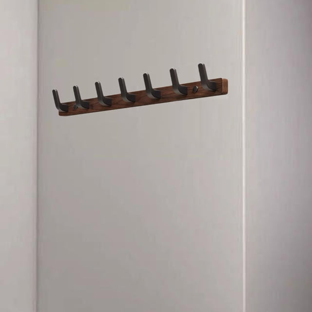 Perchero de pared Macarena 7 ganchos Madera Aluminio