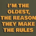 thumbnail image 3 of CafePress - I'm The Oldest Dark T Shirt - Men's Classic Graphic Cotton T-Shirt, 3 of 4