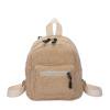 Mini mochila de lana de cordero Vintage Likrtyny caqui