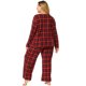 thumbnail image 5 of El pijadel camisón del tamaño extgrande de las mujeres fiel pijade rode dormir de teescocedel búfalo Buffalo Plaid Rojo Negro 2X, 5 of 7