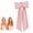 pink, variant on Avori 2-in-1 Heatless Curling Headband – Bendable Rods & Stretchy Fabric Band for Overnight Curls, No Heat or Hair Damage, Great for Travel, Sleep & Daily Use(Z)